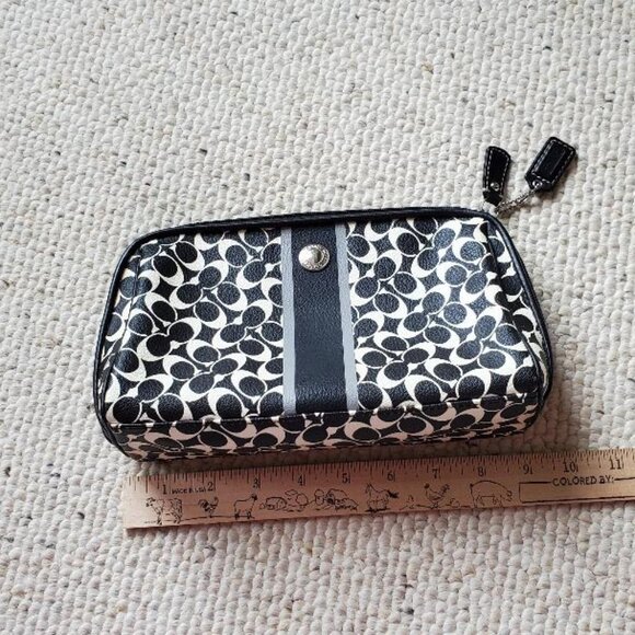 COACH Heritage Stripe Black and Grey 4 Piece Set - Picture 7 of 16